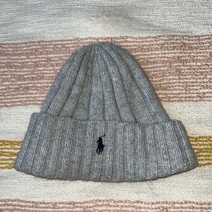 Gray Polo beanie